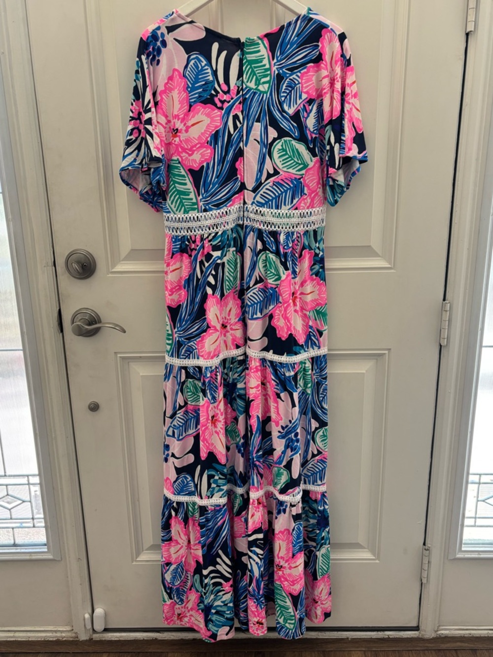 Lilly Pulitzer Maribella Maxi Dress High Tide Navy 8 - Picture 8 of 12